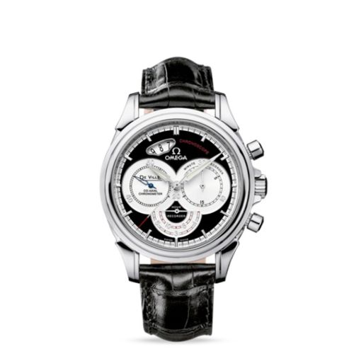 Omega De Ville Co-Axial 41 Chronoscope Stainless Steel / Black